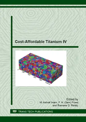 Imam / Froes / Reddy |  Cost-Affordable Titanium IV | eBook | Sack Fachmedien