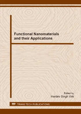 Virk |  Functional Nanomaterials and their Applications | eBook | Sack Fachmedien