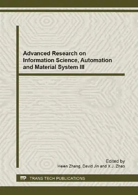 Zhang / Jin / Zhao |  Advanced Research on Information Science, Automation and Material System III | eBook | Sack Fachmedien