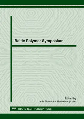 Zicans / Meri |  Baltic Polymer Symposium | eBook | Sack Fachmedien