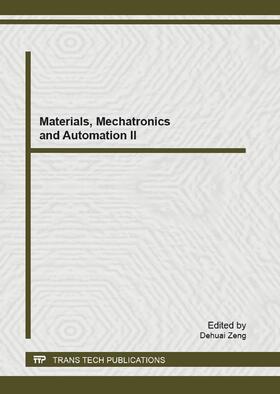 Zeng |  Materials, Mechatronics and Automation II | eBook | Sack Fachmedien