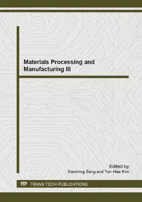 Sang / Kim |  Materials Processing and Manufacturing III | eBook | Sack Fachmedien