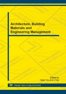 Hou / Tian |  Architecture, Building Materials and Engineering Management | eBook | Sack Fachmedien