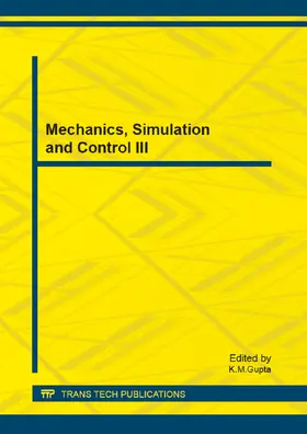 Gupta |  Mechanics, Simulation and Control III | eBook | Sack Fachmedien