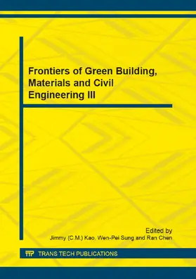 Kao / Sung / Chen |  Frontiers of Green Building, Materials and Civil Engineering III | eBook | Sack Fachmedien