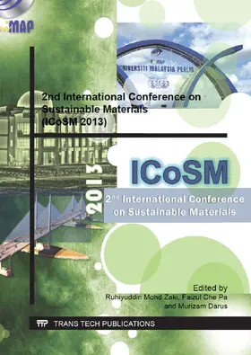 Zaki / Pa / Murizam |  2nd International Conference on Sustainable Materials (ICoSM 2013) | eBook | Sack Fachmedien