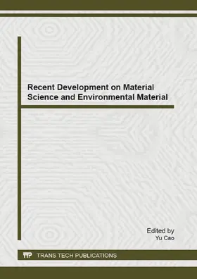 Cao |  Recent Development on Material Science and Environmental Material | eBook | Sack Fachmedien