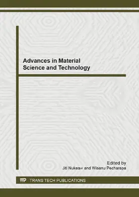 Nukeaw / Pecharapa |  Advances in Material Science and Technology | eBook | Sack Fachmedien