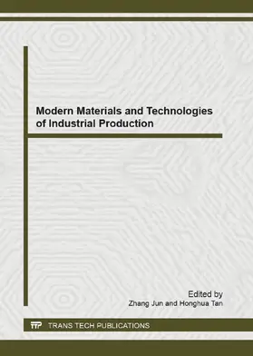 Jun / Tan |  Modern Materials and Technologies of Industrial Production | eBook | Sack Fachmedien