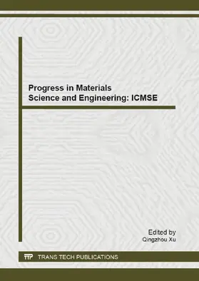 Xu |  Progress in Materials Science and Engineering: ICMSE 2013 | eBook | Sack Fachmedien