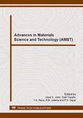 Joshi / Tripathi / Rana |  Advances in Materials Science and Technology (AMST) | eBook | Sack Fachmedien