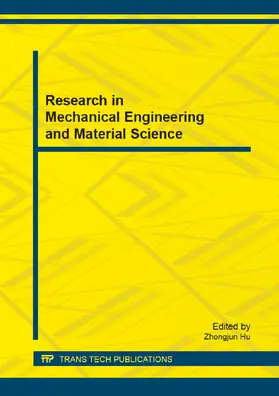 Hu |  Research in Mechanical Engineering and Material Science | eBook | Sack Fachmedien