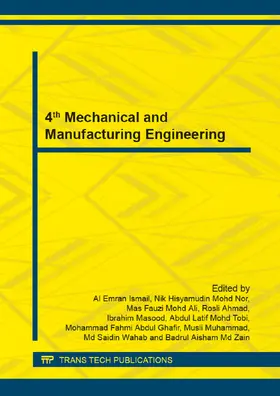 Ismail / Muhd Nor / Md Zain |  4th Mechanical and Manufacturing Engineering | eBook | Sack Fachmedien