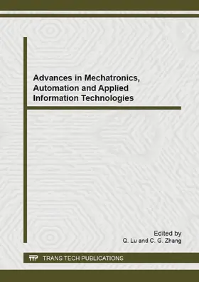 Lu / Zhang |  Advances in Mechatronics, Automation and Applied Information Technologies | eBook | Sack Fachmedien