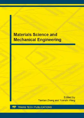 Zhang / Wang |  Materials Science and Mechanical Engineering | eBook | Sack Fachmedien