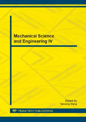 Wang |  Mechanical Science and Engineering IV | eBook | Sack Fachmedien