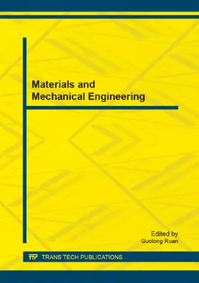 Ruan |  Materials and Mechanical Engineering | eBook | Sack Fachmedien