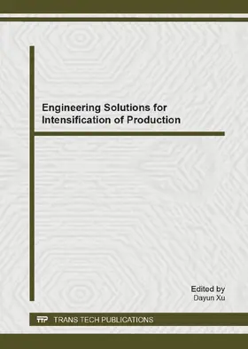 Xu |  Engineering Solutions for Intensification of Production | eBook | Sack Fachmedien