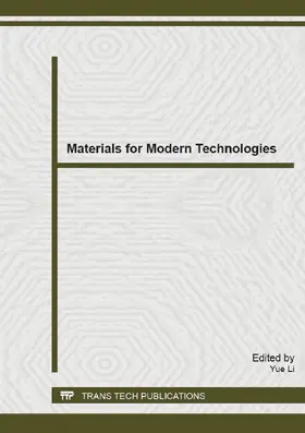 Li |  Materials for Modern Technologies | eBook | Sack Fachmedien