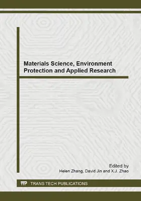 Zhang / Jin / Zhao |  Materials Science, Environment Protection and Applied Research | eBook | Sack Fachmedien