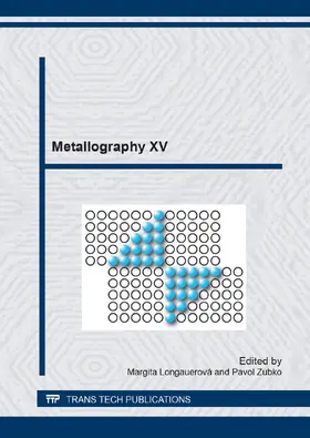 Longauerová / Zubko |  Metallography XV | eBook | Sack Fachmedien