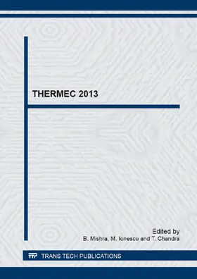 Mishra / Ionescu / Chandra |  THERMEC 2013 | eBook | Sack Fachmedien