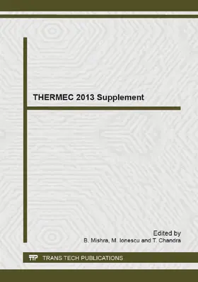 Mishra / Ionescu / Chandra |  THERMEC 2013 Supplement | eBook | Sack Fachmedien