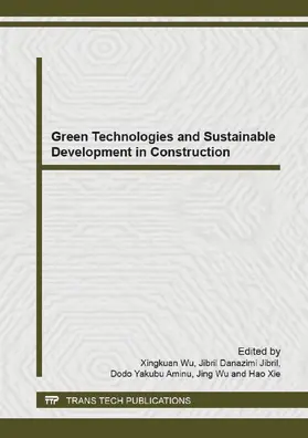 Wu / Jibril / Yakubu Aminu |  Green Technologies and Sustainable Development in Construction | eBook | Sack Fachmedien