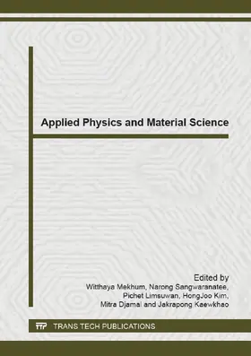 Mekhum / Sangwaranatee / Limsuwan |  Applied Physics and Material Science | eBook | Sack Fachmedien