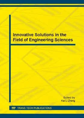 Zhang |  Innovative Solutions in the Field of Engineering Sciences | eBook | Sack Fachmedien