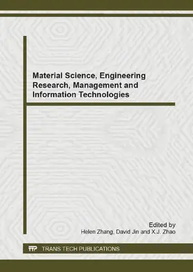 Zhang / Jin / Zhao |  Material Science, Engineering Research, Management and Information Technologies | eBook | Sack Fachmedien