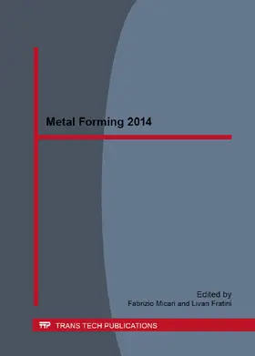 Micari / Fratini |  Metal Forming 2014 | eBook | Sack Fachmedien