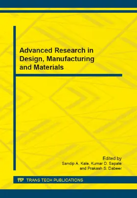 Kale / Sapate / Dabeer |  Advanced Research in Design, Manufacturing and Materials | eBook | Sack Fachmedien