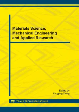 Zhang |  Materials Science, Mechanical Engineering and Applied Research | eBook | Sack Fachmedien