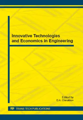 Chinakhov |  Innovative Technologies and Economics in Engineering | eBook | Sack Fachmedien