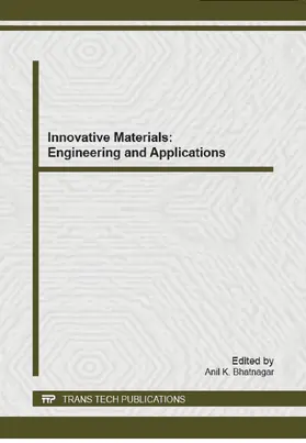 Bhatnagar |  Innovative Materials: Engineering and Applications | eBook | Sack Fachmedien