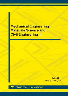 Li |  Mechanical Engineering, Materials Science and Civil Engineering III | eBook | Sack Fachmedien