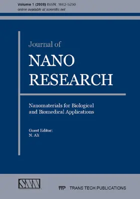 Ali |  Journal of Nano Research Vol. 1 | eBook | Sack Fachmedien