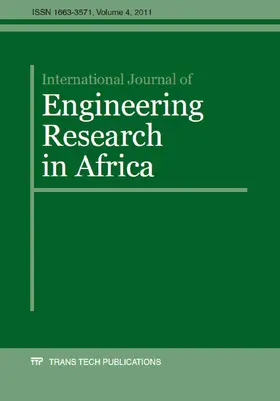 Ibhadode |  International Journal of Engineering Research in Africa Vol. 4 | eBook | Sack Fachmedien