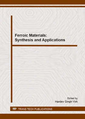 Virk |  Ferroic Materials: Synthesis and Applications | eBook | Sack Fachmedien