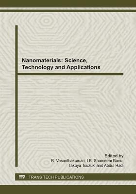 Vasanthakumari / Shameem Banu / Tsuzuki |  Nanomaterials: Science, Technology and Applications | Buch |  Sack Fachmedien