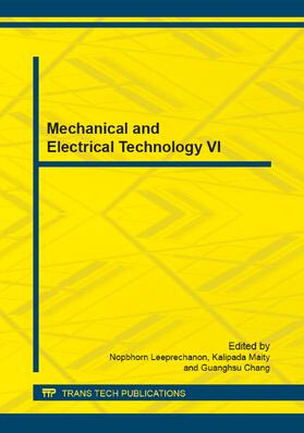Leeprechanon / Maity / Chang |  Mechanical and Electrical Technology VI | Buch |  Sack Fachmedien