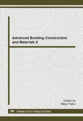 Palko |  Advanced Building Construction and Materials II | Buch |  Sack Fachmedien