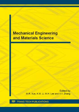 Xue / Li / Lee |  Mechanical Engineering and Materials Science | Buch |  Sack Fachmedien