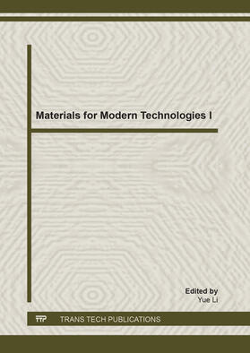 Li | Materials for Modern Technologies I | Buch | 978-3-03835-463-5 | sack.de