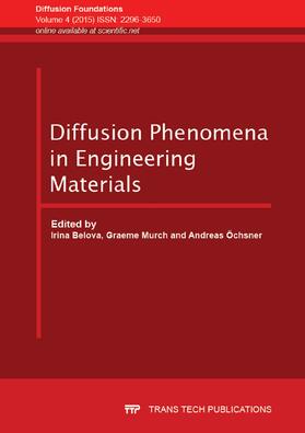 Belova / Murch / Öchsner |  Diffusion Phenomena in Engineering Materials | Buch |  Sack Fachmedien