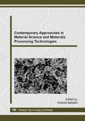 Apicella |  Contemporary Approaches in Material Science and Materials Processing Technologies | Buch |  Sack Fachmedien