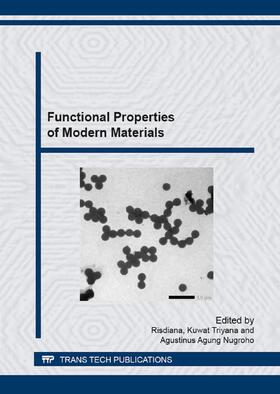 Risdiana / Triyana / Nugroho |  Functional Properties of Modern Materials | Buch |  Sack Fachmedien