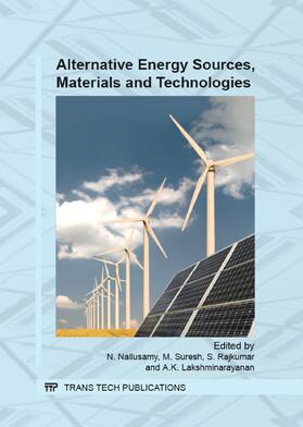 Nallusamy / Suresh / Rajkumar |  Alternative Energy Sources, Materials and Technologies | Buch |  Sack Fachmedien