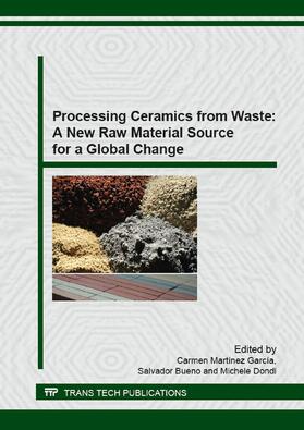 Martínez García / Bueno / Dondi |  Processing Ceramics from Waste: A New Raw Material Source for a Global Change | Buch |  Sack Fachmedien